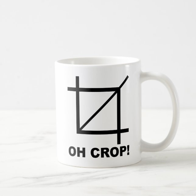 Oh Crop Lustiger Becher Kaffeetasse (Rechts)