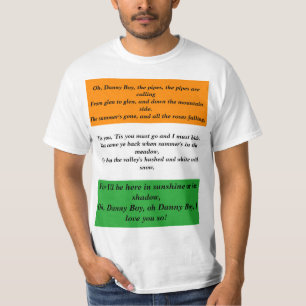 Oh Danny-Jungen-St Patrick Tageslied-Texte T-Shirt