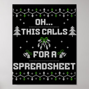 Oh, das erfordert eine Tabelle Hässliches Weihnach Poster