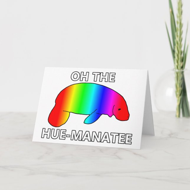 Oh, das HUE-MANATEE Karte (Vorderseite)
