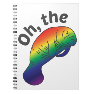 Oh, das Hue Manatee Notebook Notizblock