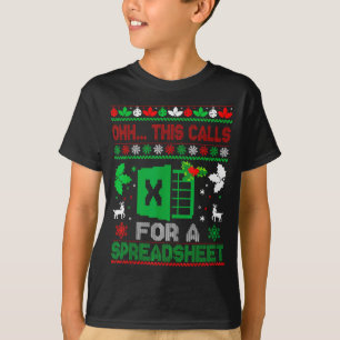 Oh, das ist ein Fall für einen Spreadsheet-Weihnac T-Shirt