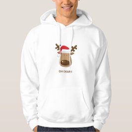 Oh Dear Funny Reindeer Christmas for Husband Hoodie