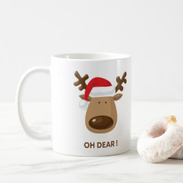 Oh Dear Funny Reindeer Holiday for families Kaffeetasse