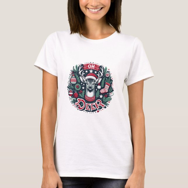 Oh Dee Christmas Art T - Shirt (Vorderseite)