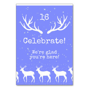 Oh Dee - Feiertagskarte Tischnummer