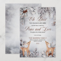 Oh Dee rustikale Winter Blumenfrieden und Liebe