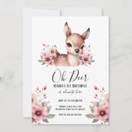 Oh Dee Watercolor Geburtstagsparty Einladung