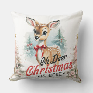 Oh Dee Weihnachten ist hier Throw Kissen