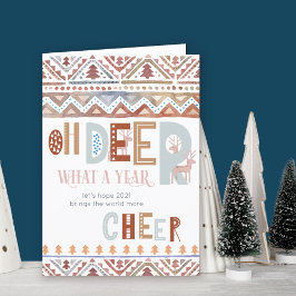 Oh Dee What a Year Nordic Christmas Fairisle Feiertagskarte
