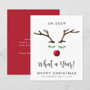 Oh Dee What A Year Weihnachtskarte