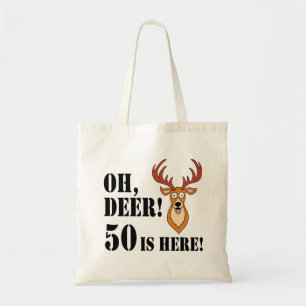 Oh Deer 50. Geburtstag Tote Tag Tragetasche