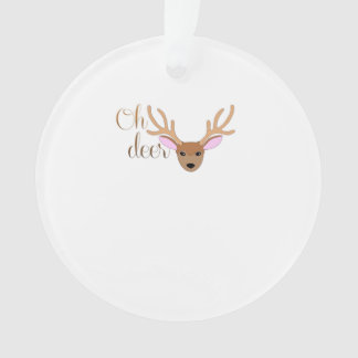 Oh Deer Artistic Style Acrylic Ornament