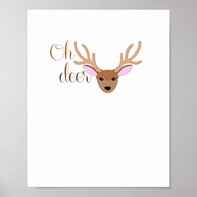 Oh Deer Artistic Style  Poster (Vorne)
