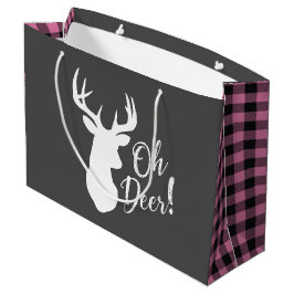 Oh Deer Baby Dusche Pink Große Geschenktüte