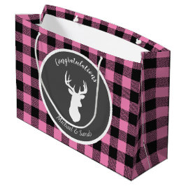 Oh Deer Baby Dusche Pink Große Geschenktüte