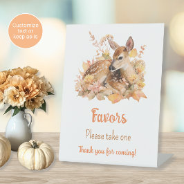 Oh Deer Baby Shower Geschenke Tischschild Herbst T Sockelschild