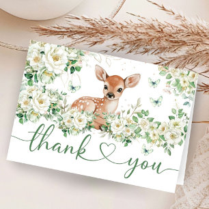 Oh Deer Baby Shower Klappkarte zum Dankeschön Dankeskarte