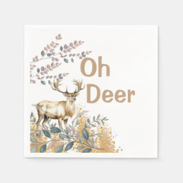 Oh Deer Baby Shower Serviette
