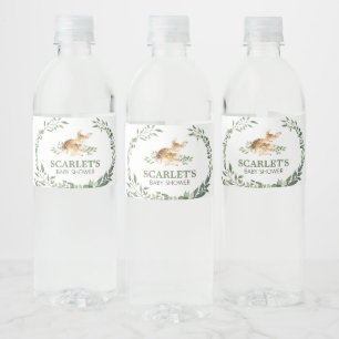 Oh Deer Baby Shower Wasserflaschenetikett