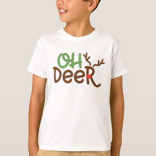 Oh Deer Boys Weihnachtsfest Shirt - Fun Holiday T-