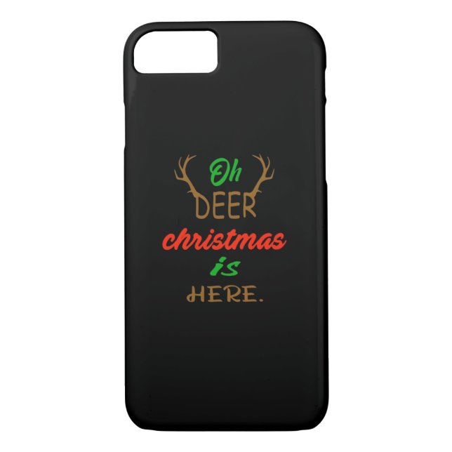Oh Deer Christmas Celebration Holiday Design Case-Mate iPhone Hülle (Rückseite)