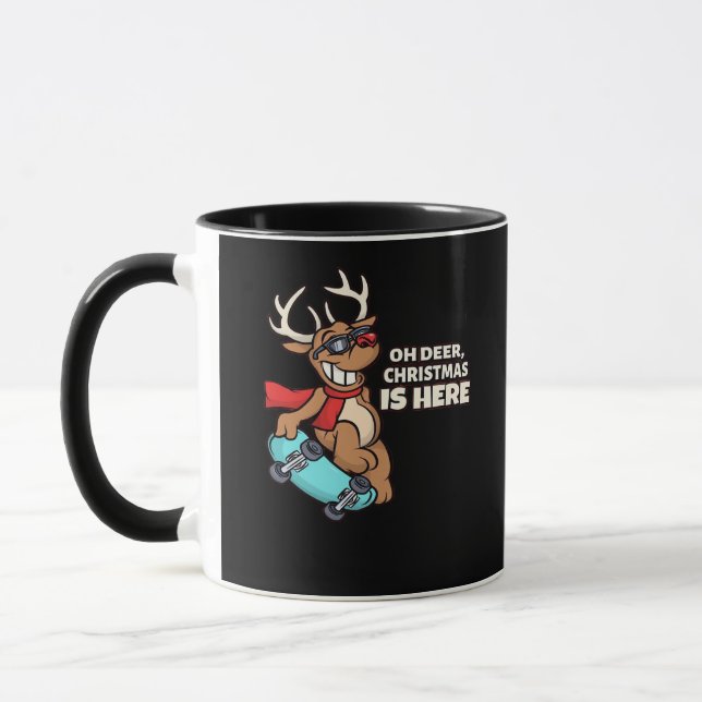 Oh Deer Christmas Celebration Holiday Design Tasse (Links)