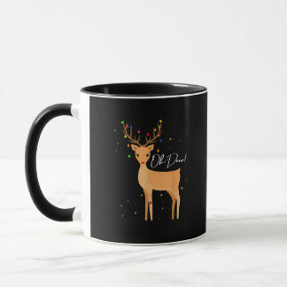 Oh Deer Christmas Light Pajama Cute Reindeer Holid Tasse