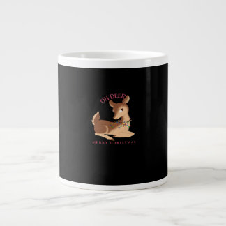 Oh Deer Christmas Modern Design  Jumbo-Tasse