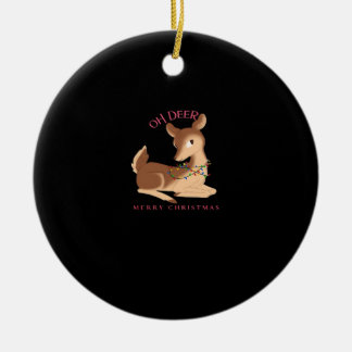 Oh Deer Christmas Modern Design Keramik Ornament