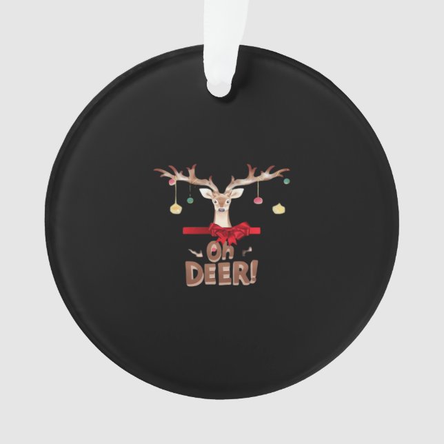 Oh Deer Classic Vibe Ornament (Vorderseite)
