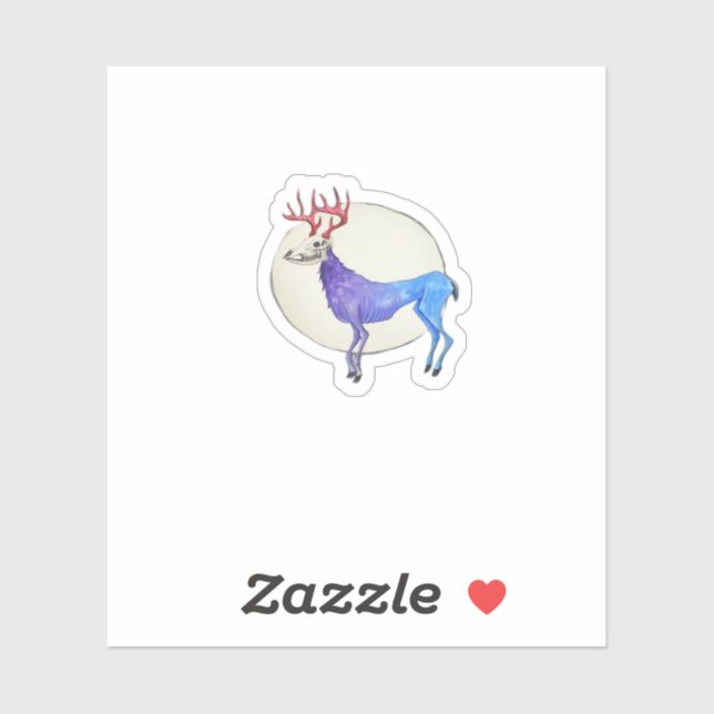 Oh Deer Clean Graphic Style  Aufkleber (Blatt)