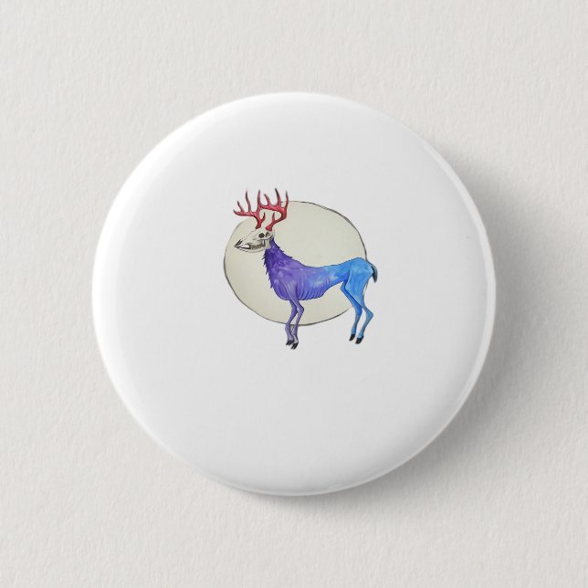 Oh Deer Clean Graphic Style  Button (Vorderseite)