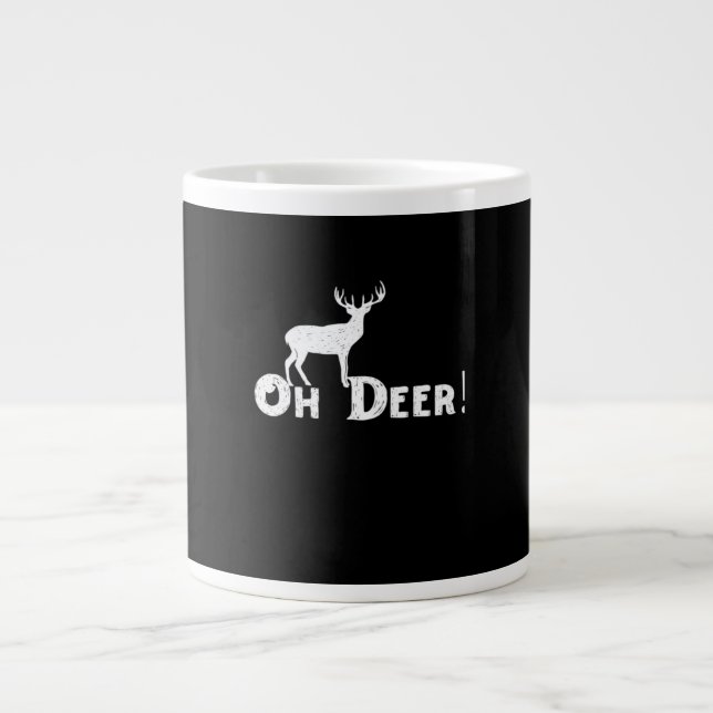Oh Deer Clean Graphic Style  Jumbo-Tasse (Vorderseite)
