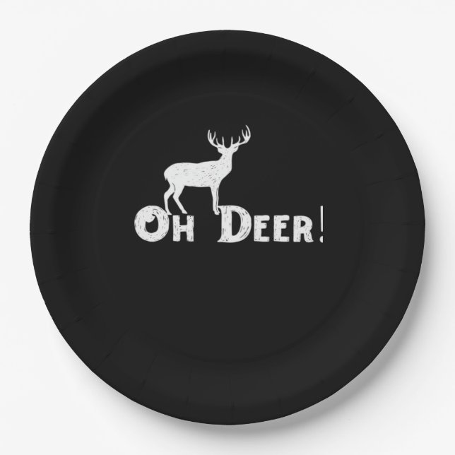 Oh Deer Clean Graphic Style  Pappteller (Vorderseite)
