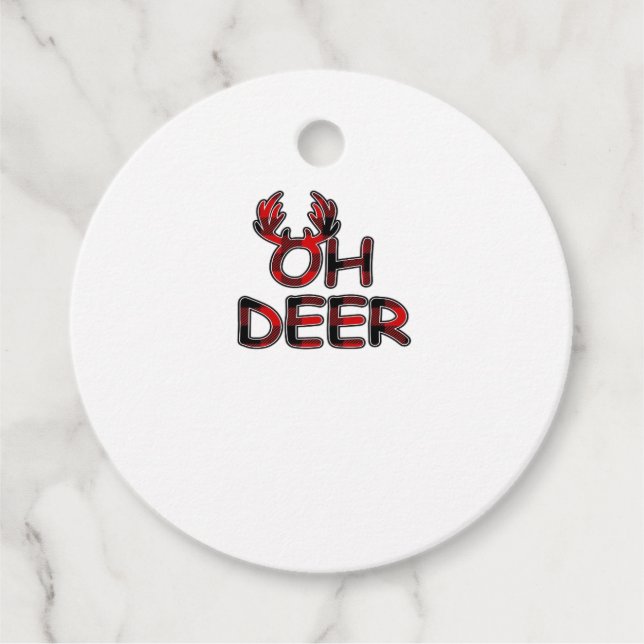 Oh Deer Clean Layout Geschenkanhänger (Vorderseite)