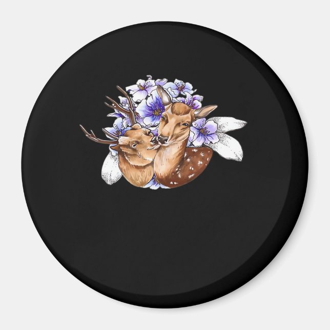 Oh Deer Clean Minimal Style  Magnet (Vorne)