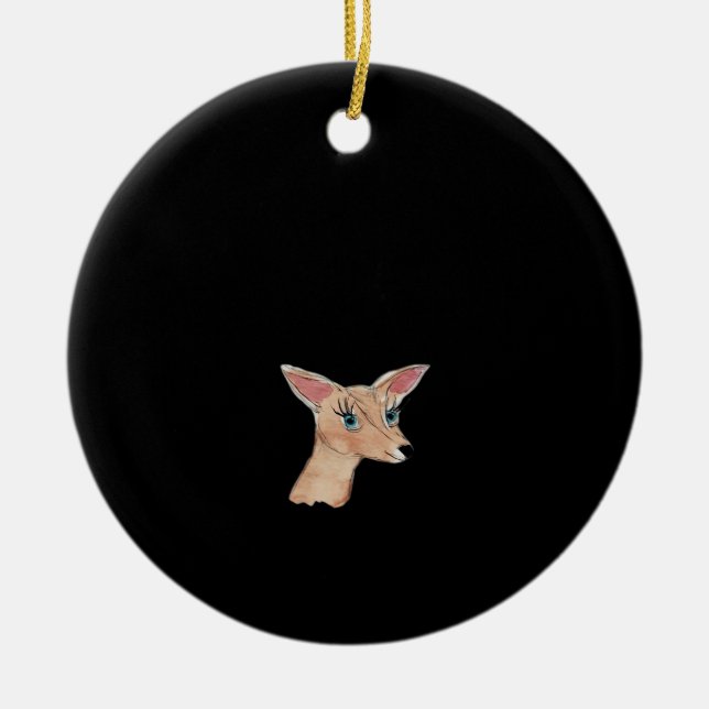 Oh Deer Clean Modern  Keramik Ornament (Vorne)
