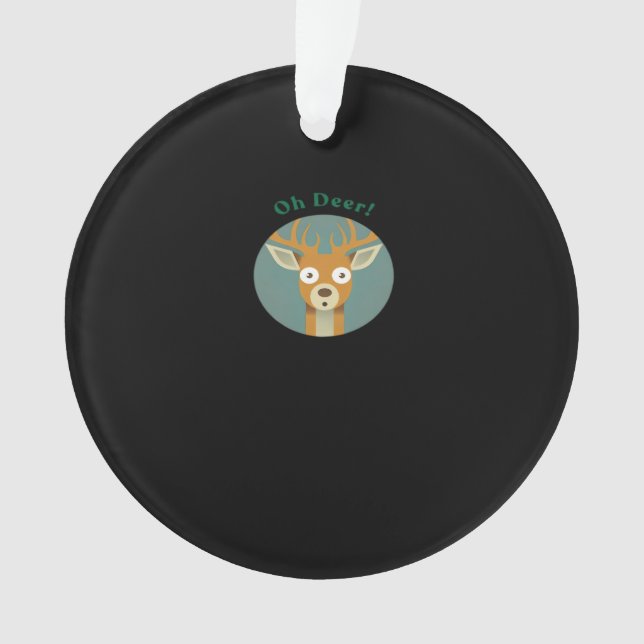 Oh Deer Creative Style Ornament (Vorderseite)
