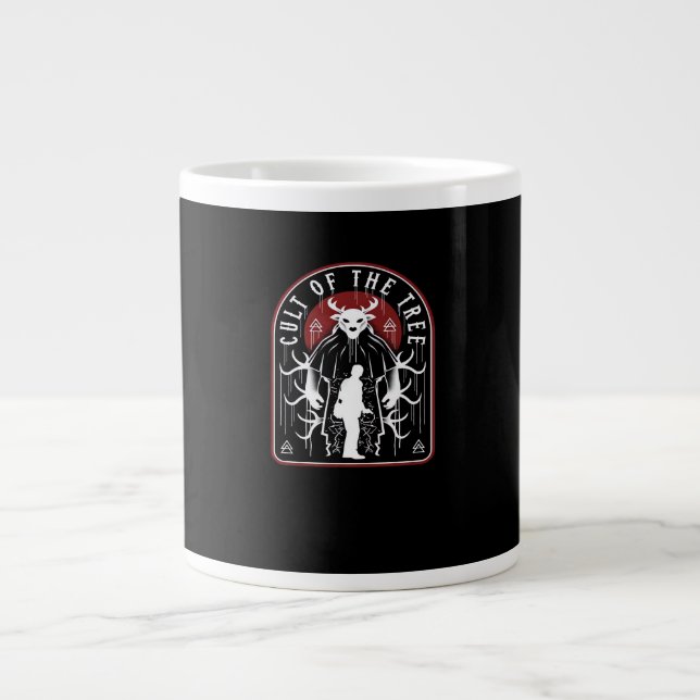 Oh Deer Cult Of The Tree Artistic Style  Jumbo-Tasse (Vorderseite)