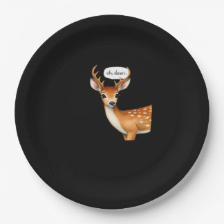 Oh Deer Cute Punny Deer Saying Whimsical Quote Pappteller
