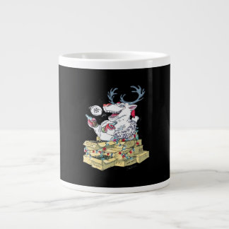 Oh Deer Drunk Reindeer Celebrating Christmas Festi Jumbo-Tasse