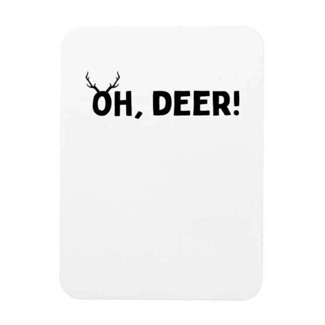 Oh Deer Einfache Ästhetik  Magnet (Vertikal)