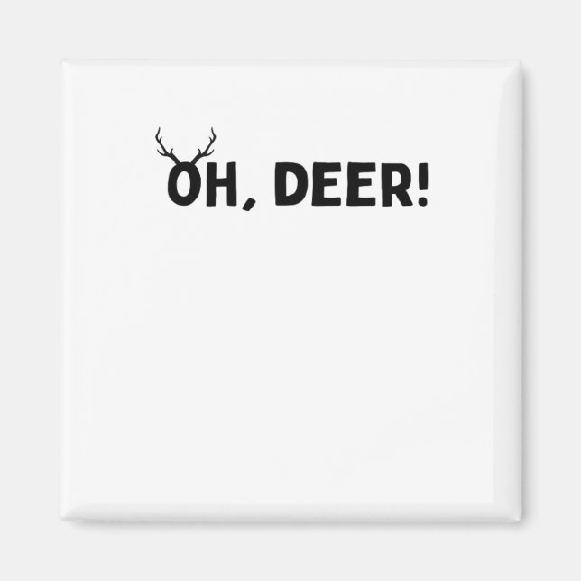 Oh Deer Einfache Ästhetik  Magnet (Vorne)