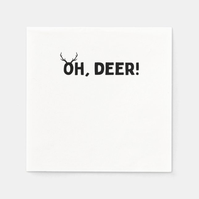 Oh Deer Einfache Ästhetik  Serviette (Vorderseite)
