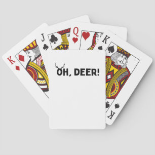 Oh Deer Einfache Ästhetik  Spielkarten
