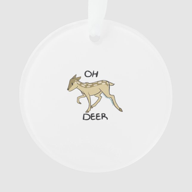 Oh Deer Elegant Timeless Style Acrylic Ornament (Vorderseite)