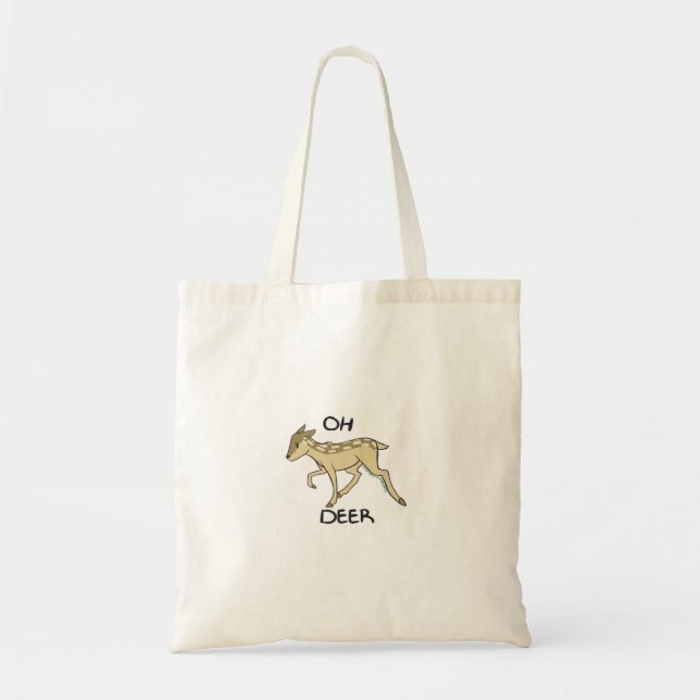 Oh Deer Elegant Timeless Style Tote Bag Tragetasche (Vorne)