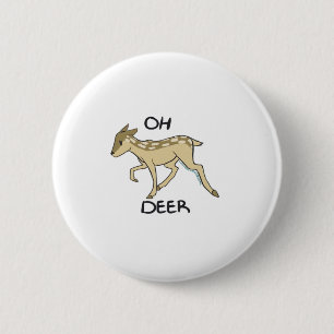 Oh Deer Eleganter Zeitloser Stil Button