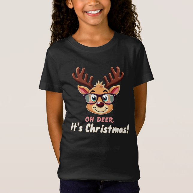 Oh Deer, es ist Weihnachten: Eine Whimsical Holida T-Shirt (Vorderseite)